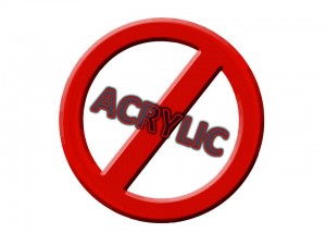 No acrylic
